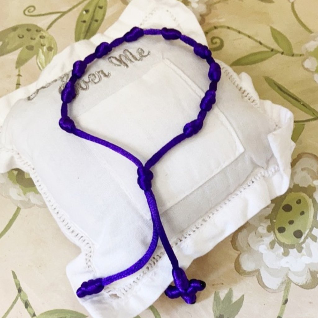 Decenary Rosary Knotted Adjustable Bracelet